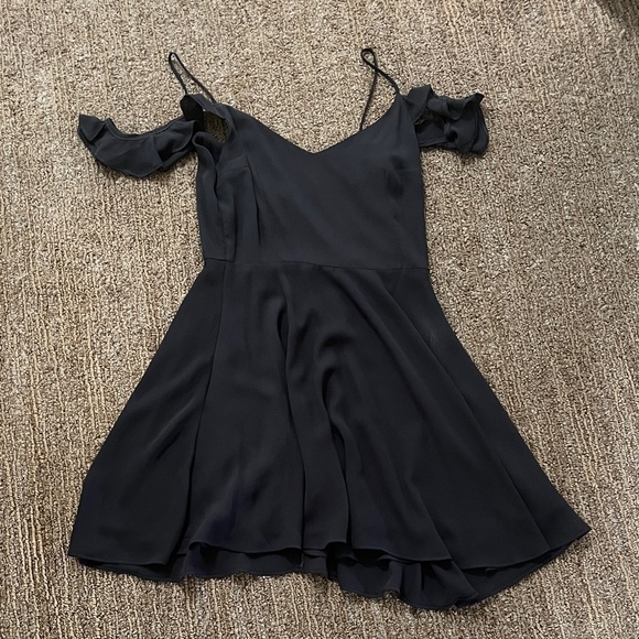 Lucy love Off the shoulder Grey Mini Dress - Picture 1 of 3